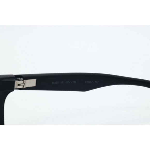 Maui Jim Makoa MJ 804-2M Square Black Sunglasses Polarized Green -SCRATCHED LENS - Picture 6 of 7